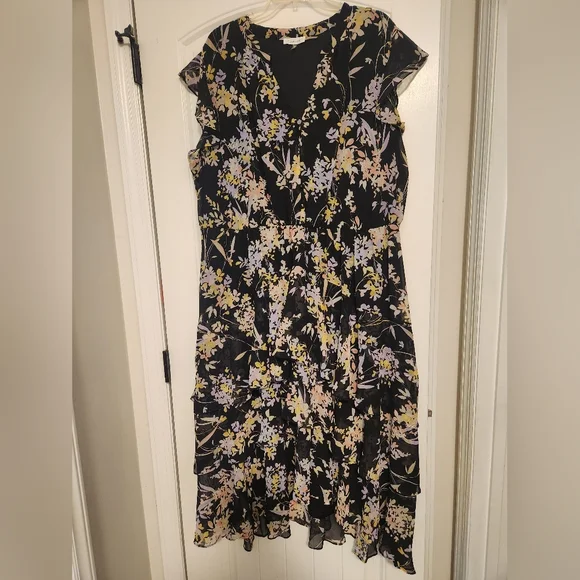 Calvin Klein Floral Dress 3x - Picture 4 of 6
